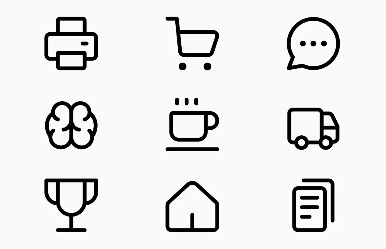 Custom icon set design
