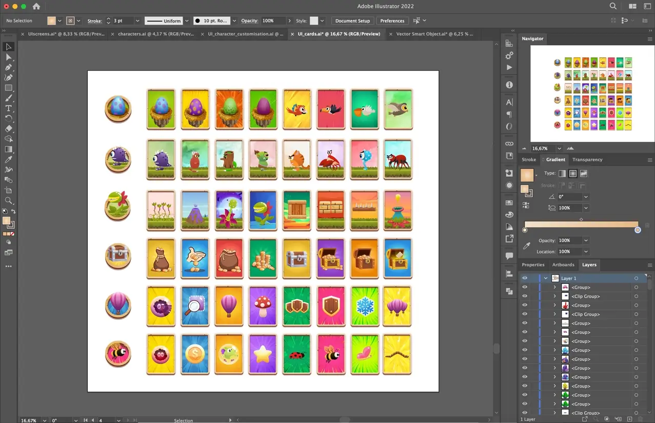 Custom flat design illustrations